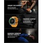 ZEBLAZE smartwatch Stratos 4 με φακό, heart rate, 1.43" AMOLED, GPS, 5 ΑΤΜ, MIL-STD-810H, μαύρο