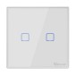 SONOFF smart διακόπτης T2EU2C-RF 433MHz, αφής, διπλός, λευκός