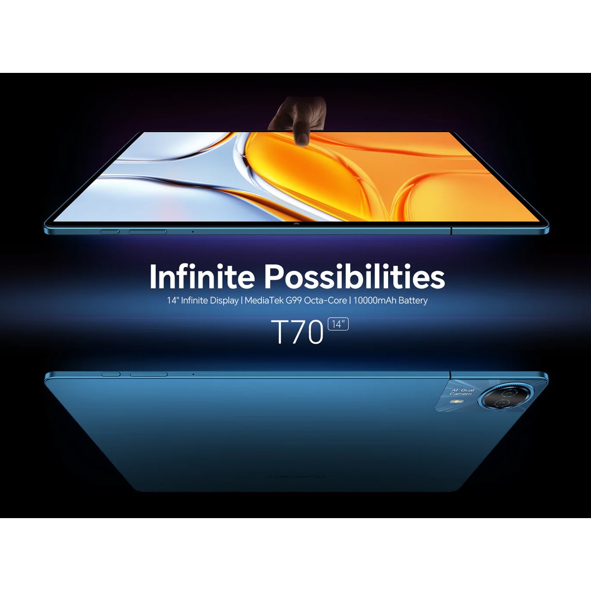 TECLAST tablet T70, 14", 8/128GB, 4G, Android 14, 10000mAh, μπλε