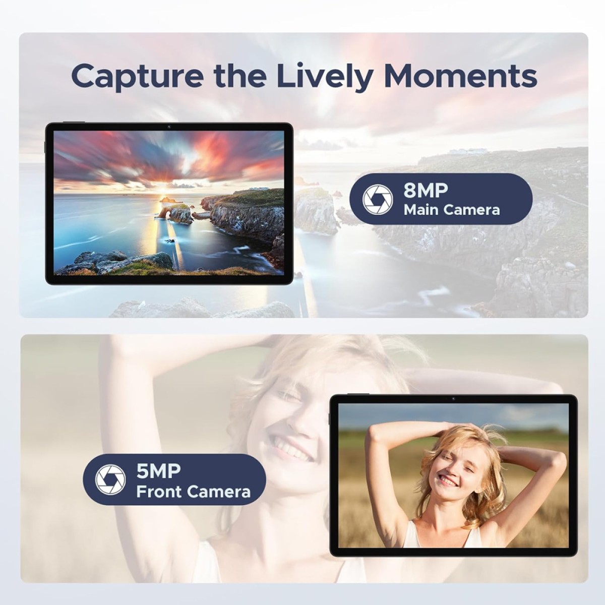 DOOGEE tablet Tab A9 Pro με πληκτρολόγιο/ποντίκι/στυλό αφής/θήκη, 10.1", 4/128GB, Android 15, 6580mAh, μπλε