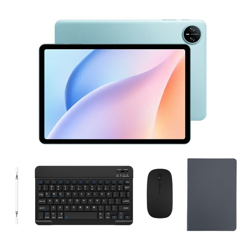 DOOGEE tablet Tab A9 Pro με πληκτρολόγιο/ποντίκι/στυλό αφής/θήκη, 10.1", 4/128GB, Android 15, 6580mAh, μπλε