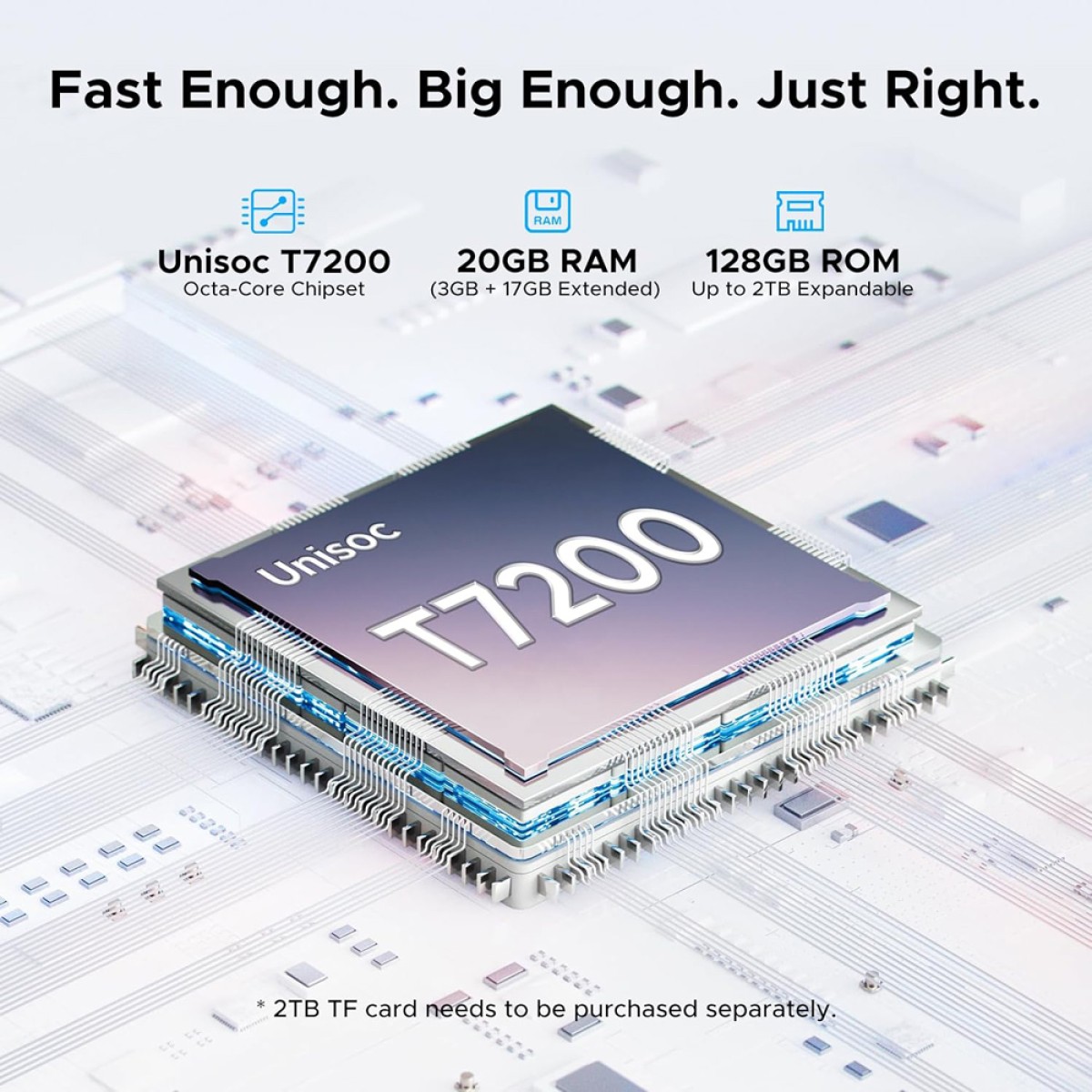DOOGEE tablet Tab G5, 10.1", 3/128GB, 4G, Android 16, 7500mAh, μαύρο