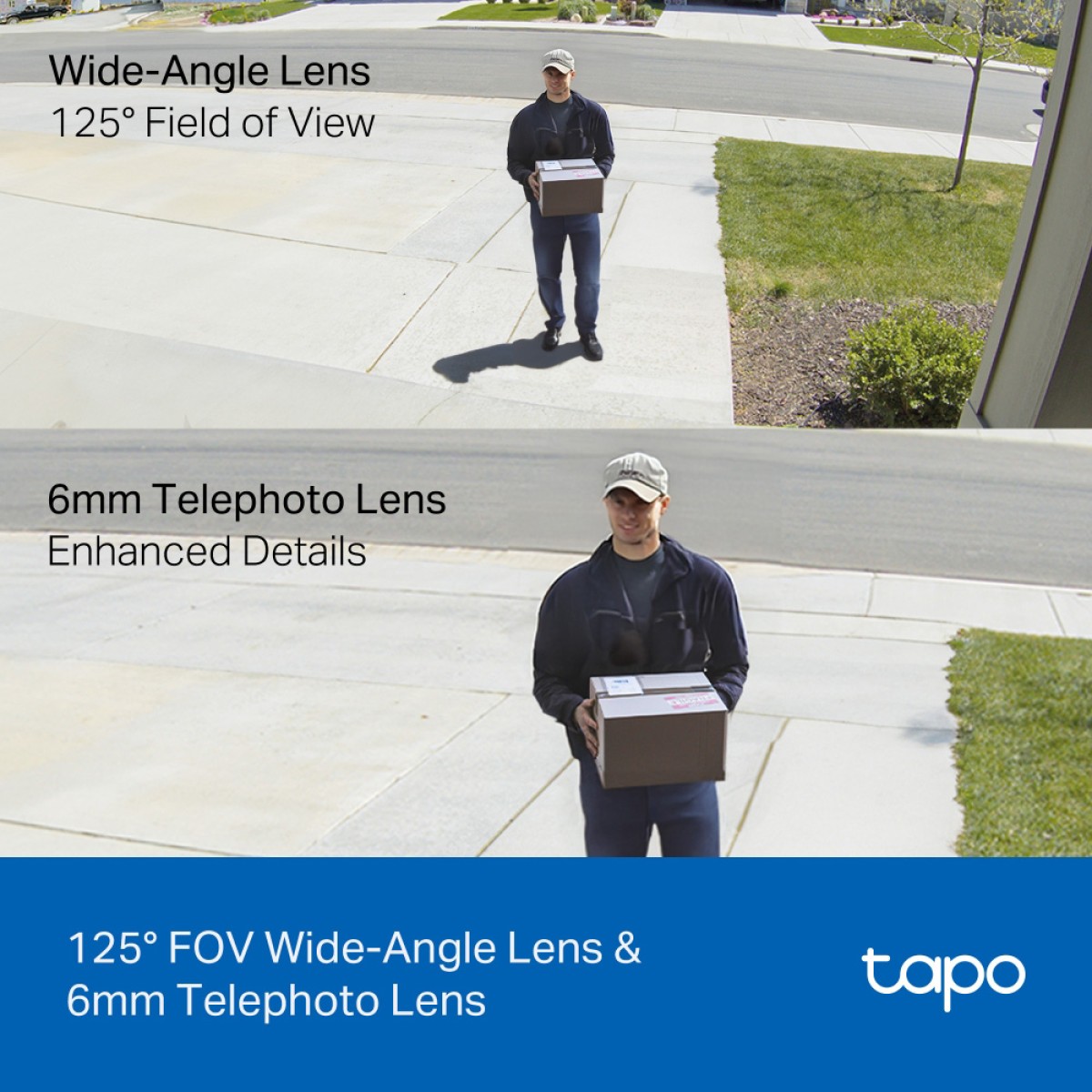 TP-LINK smart κάμερα Tapo C246D, dual lens, 2K/3MP, WiFi, PTZ, IP65, V1.0