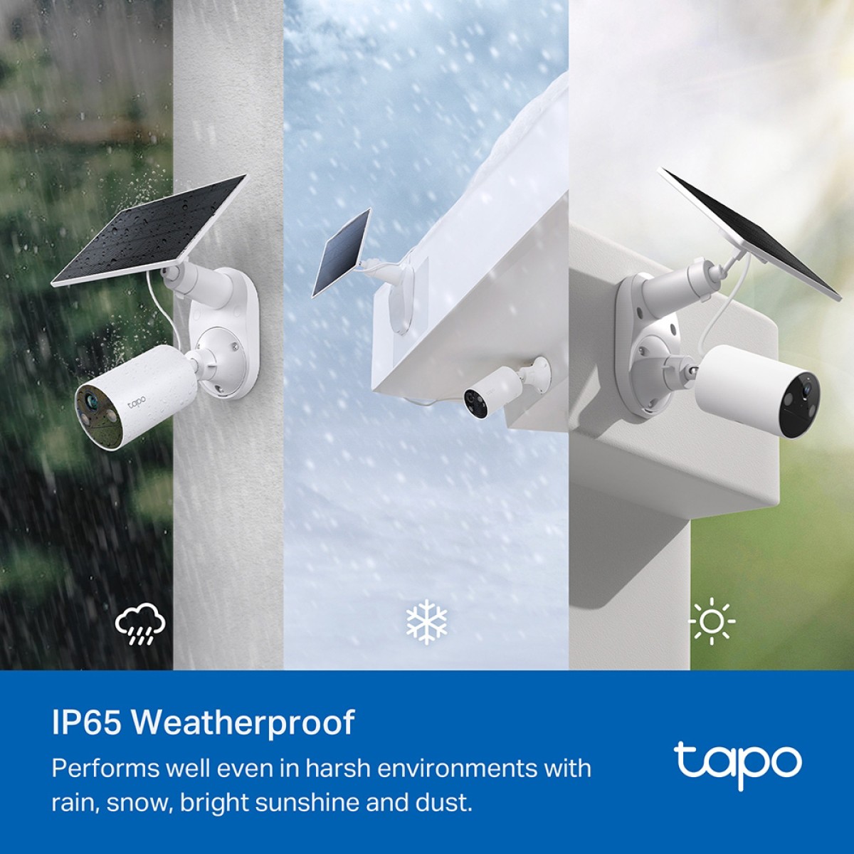 TP-LINK smart ηλιακή κάμερα Tapo C410 KIT, 2K/3MP, WiFi, IP65, V2.0
