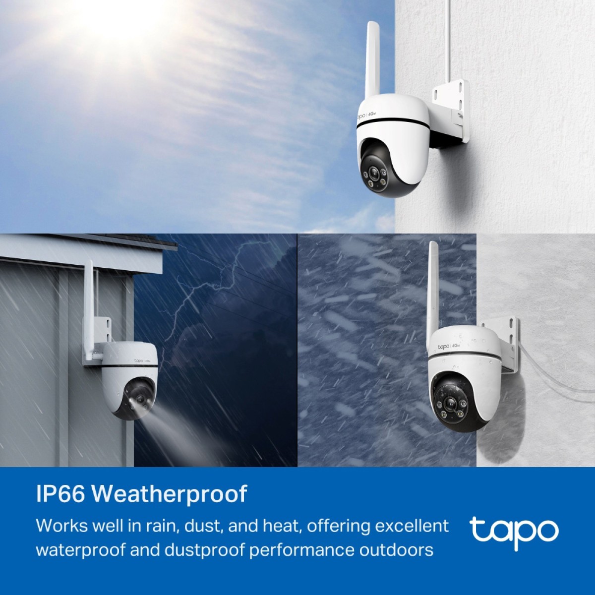 TP-LINK smart κάμερα Tapo C501GW, 1080p, 4G, PTZ, IP66, V2.0