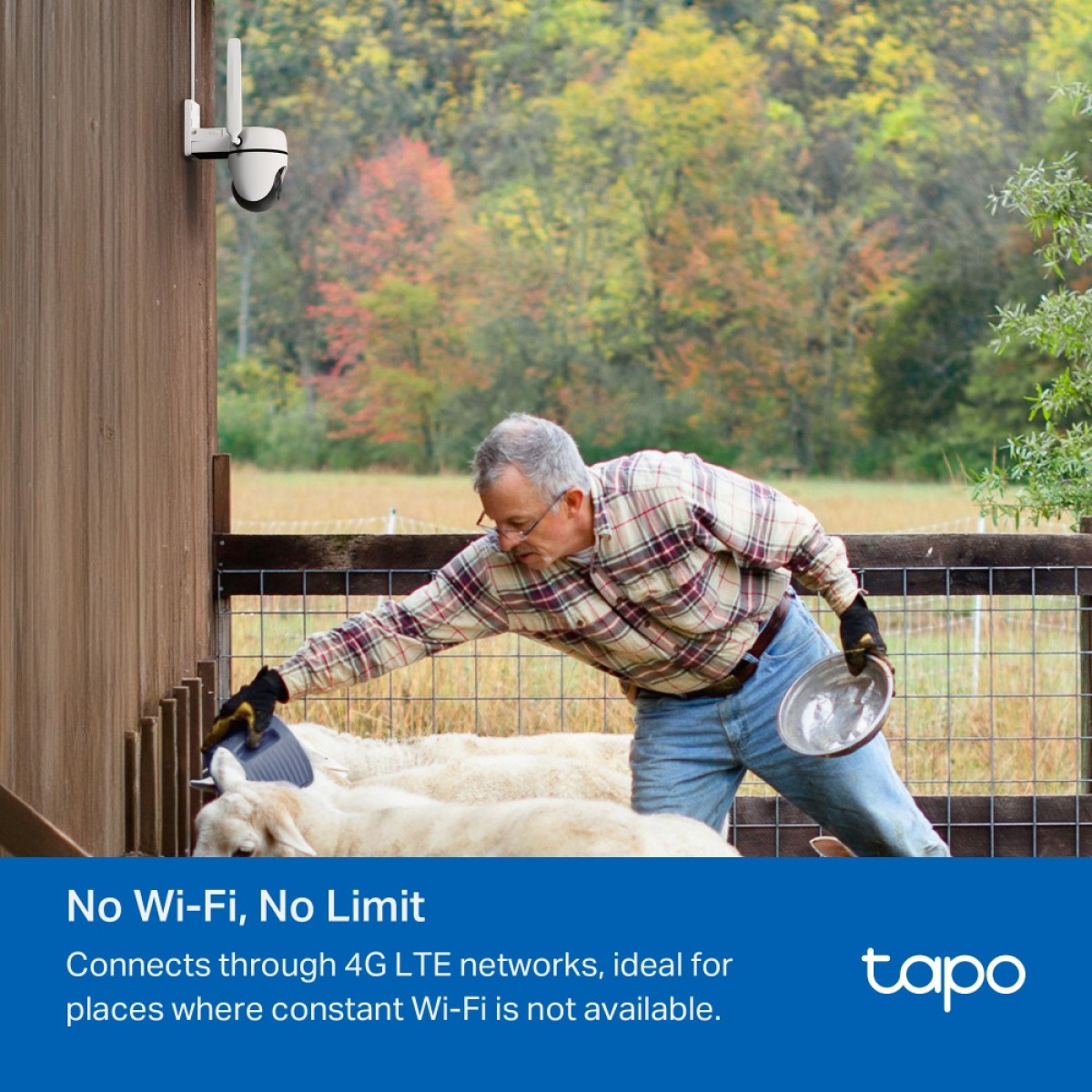 TP-LINK smart κάμερα Tapo C501GW, 1080p, 4G, PTZ, IP66, V2.0
