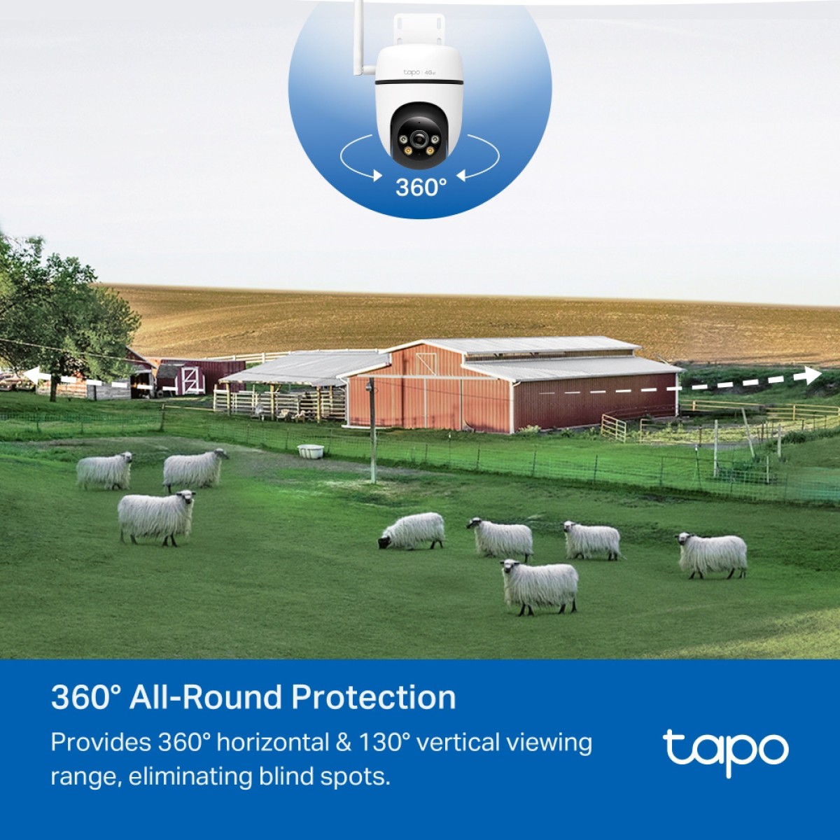 TP-LINK smart κάμερα Tapo C501GW, 1080p, 4G, PTZ, IP66, V2.0