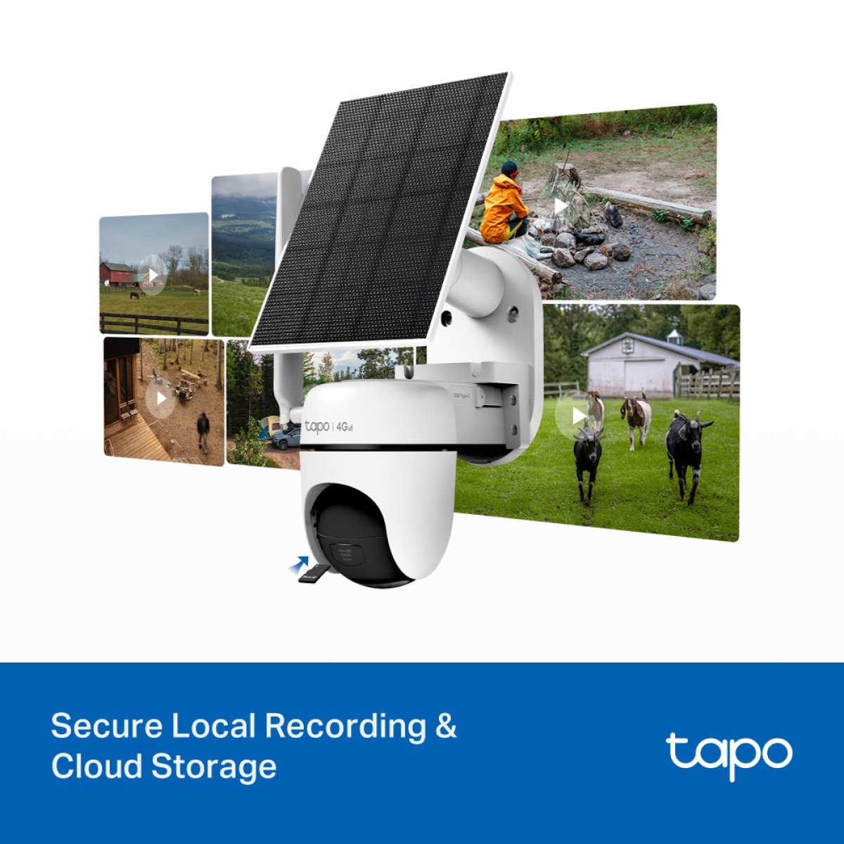 TP-LINK smart ηλιακή κάμερα Tapo C615G KIT, 2K/3MP, 4G, IP65, V1.0