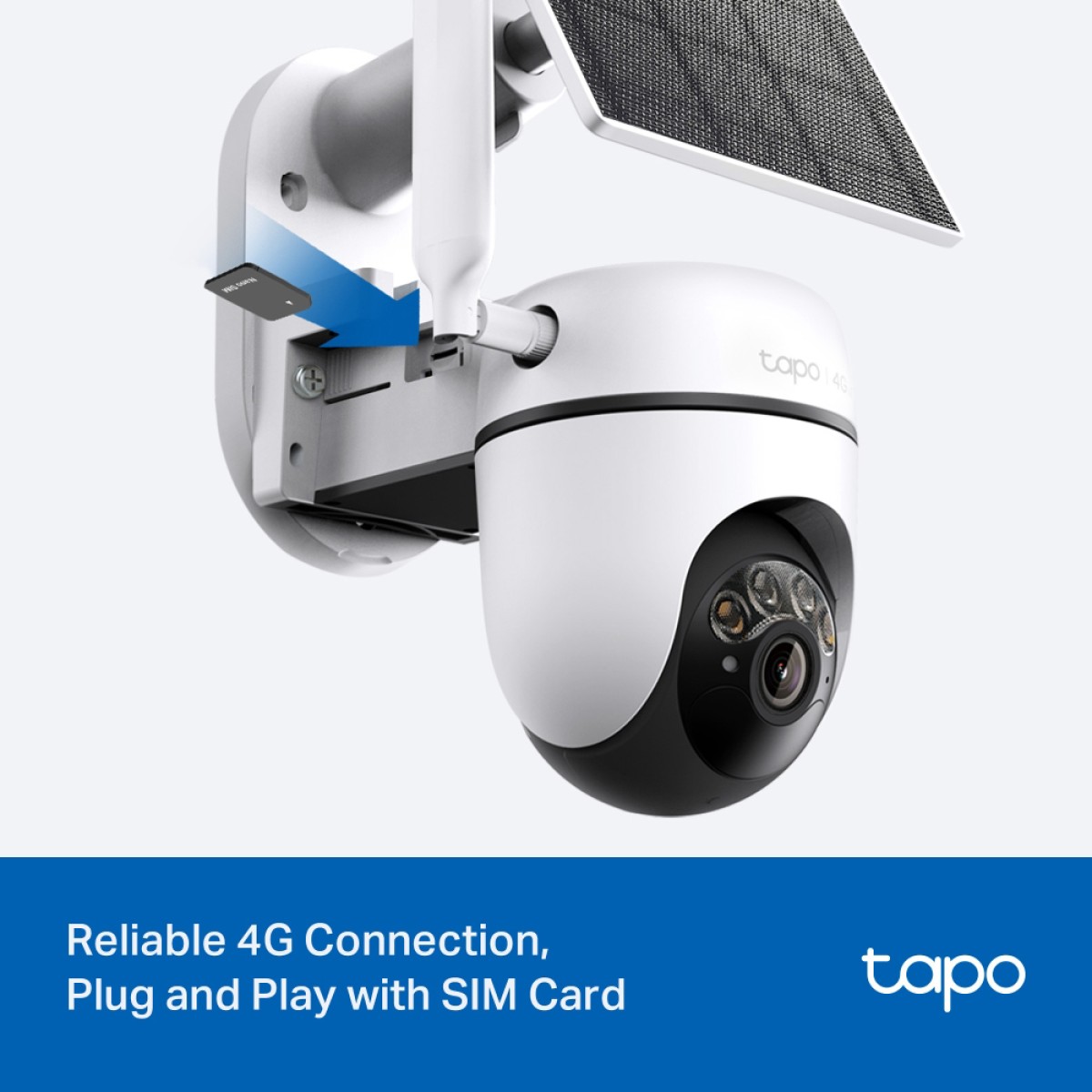 TP-LINK smart ηλιακή κάμερα Tapo C615G KIT, 2K/3MP, 4G, IP65, V1.0