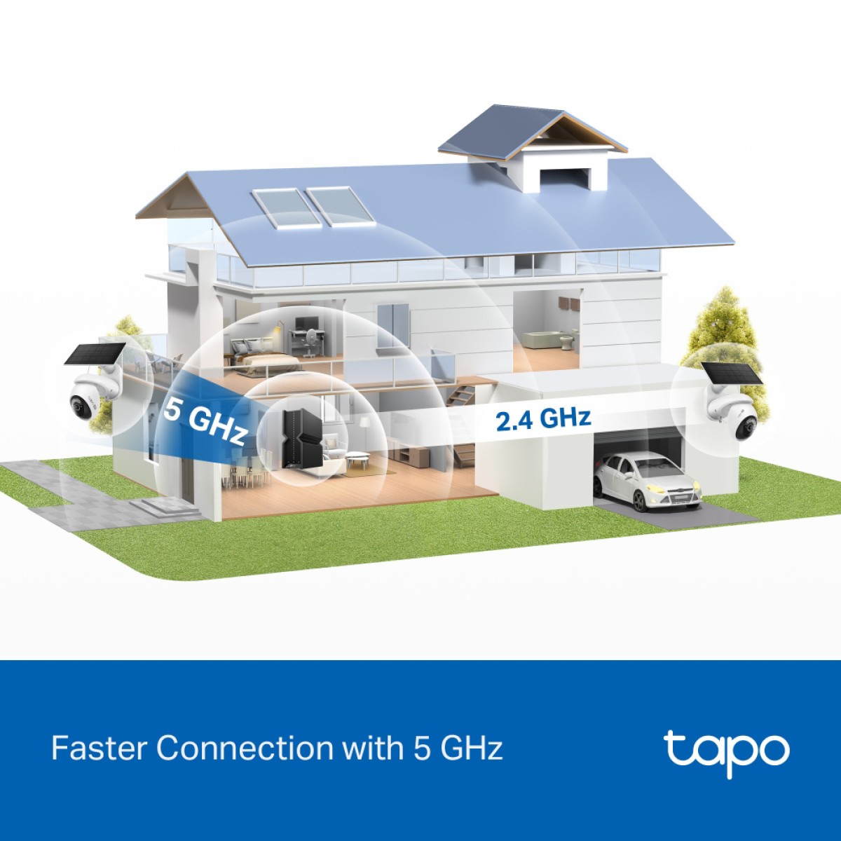 TP-LINK smart ηλιακή κάμερα Tapo C660 KIT, 4K/8MP, WiFi, PTZ, SD, IP65, EU/1.0