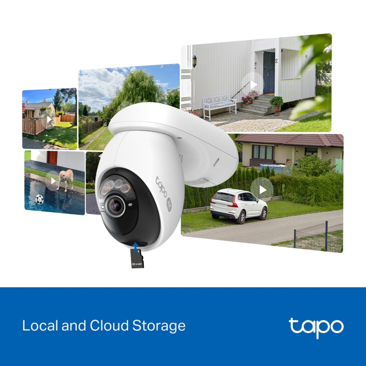 TP-LINK smart ηλιακή κάμερα Tapo C660 KIT, 4K/8MP, WiFi, PTZ, SD, IP65, EU/1.0