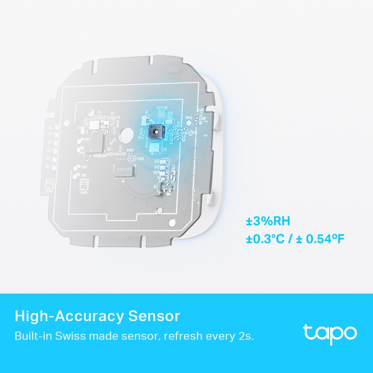 TP-LINK smart θερμόμετρο & υγρασιόμετρο Tapo T315, -20~60 °C, Ver 1.0
