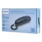 PHILIPS ενσύρματο τηλέφωνο TD2801B/00, επιτραπέζιο ή επιτοίχιο, μαύρο