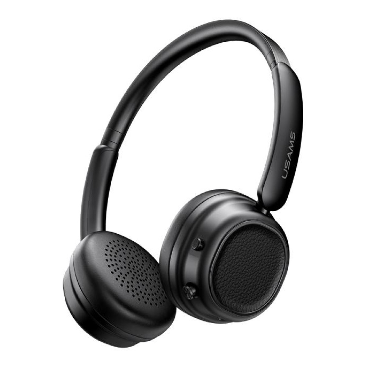 USAMS headphones SR01, ασύρματα, ANC, Φ40mm, 350mAh, μαύρα