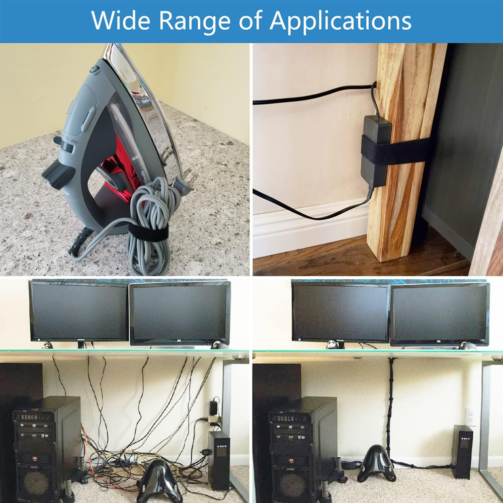 POWERTECH ταινία τύπου velcro TIES-079, 48mm, 3m, μαύρη