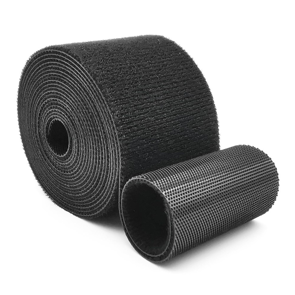 POWERTECH ταινία τύπου velcro TIES-080, 48mm, 5m, μαύρη