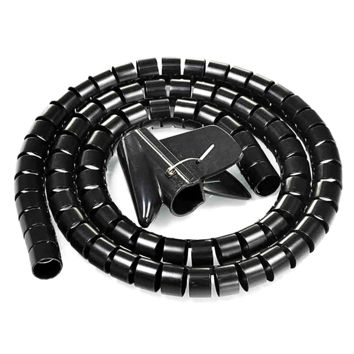 POWERTECH δεματικό καλωδίων TIES-083, πλαστικό, Φ20mm, 2m, μαύρο