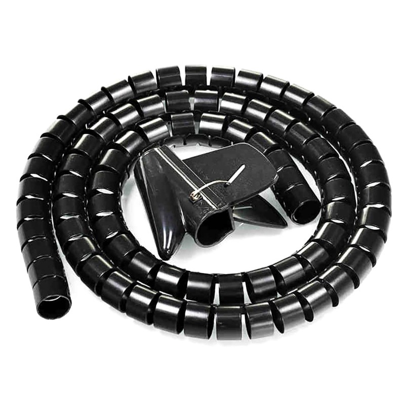 POWERTECH δεματικό καλωδίων TIES-083, πλαστικό, Φ20mm, 2m, μαύρο