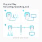 TP-LINK powerline kit TL-PA7027P KIT, passthrough, AV1000 1000Mbps, V1.0