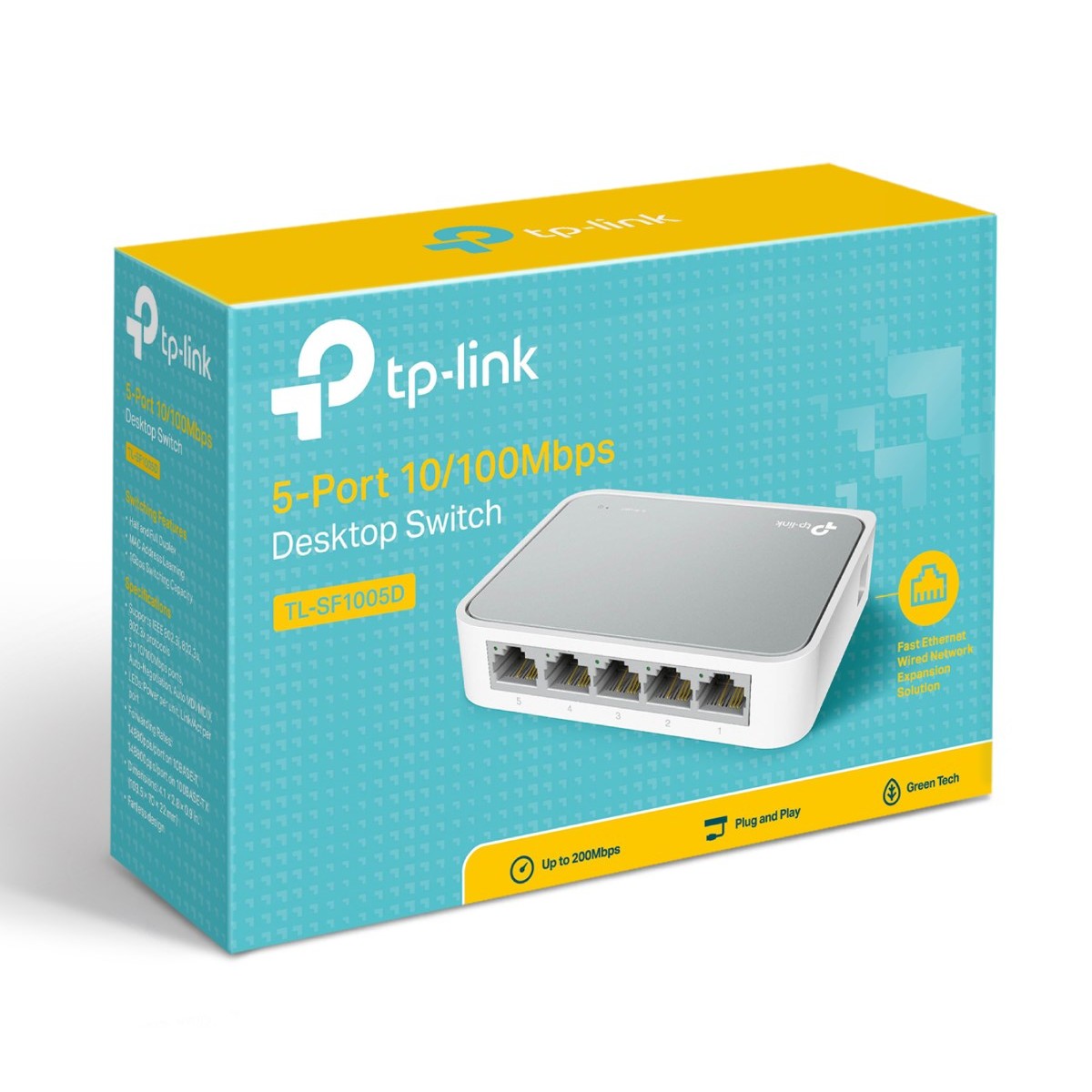 TP-LINK Desktop Switch TL-SF1005D, 5-port 10/100M, Ver. 17.0