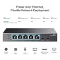 TP-LINK desktop switch TL-SG1005P-PD, 5x Gigabit θύρες, PoE+, UN/1.0