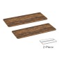 BRATECK επιφάνεια γραφείου TP12060R-2P, 120x60x1.8cm, καφέ ξύλινη