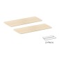 BRATECK επιφάνεια γραφείου TP12060R-2P, 120x60x1.8cm, μπεζ ξύλινη
