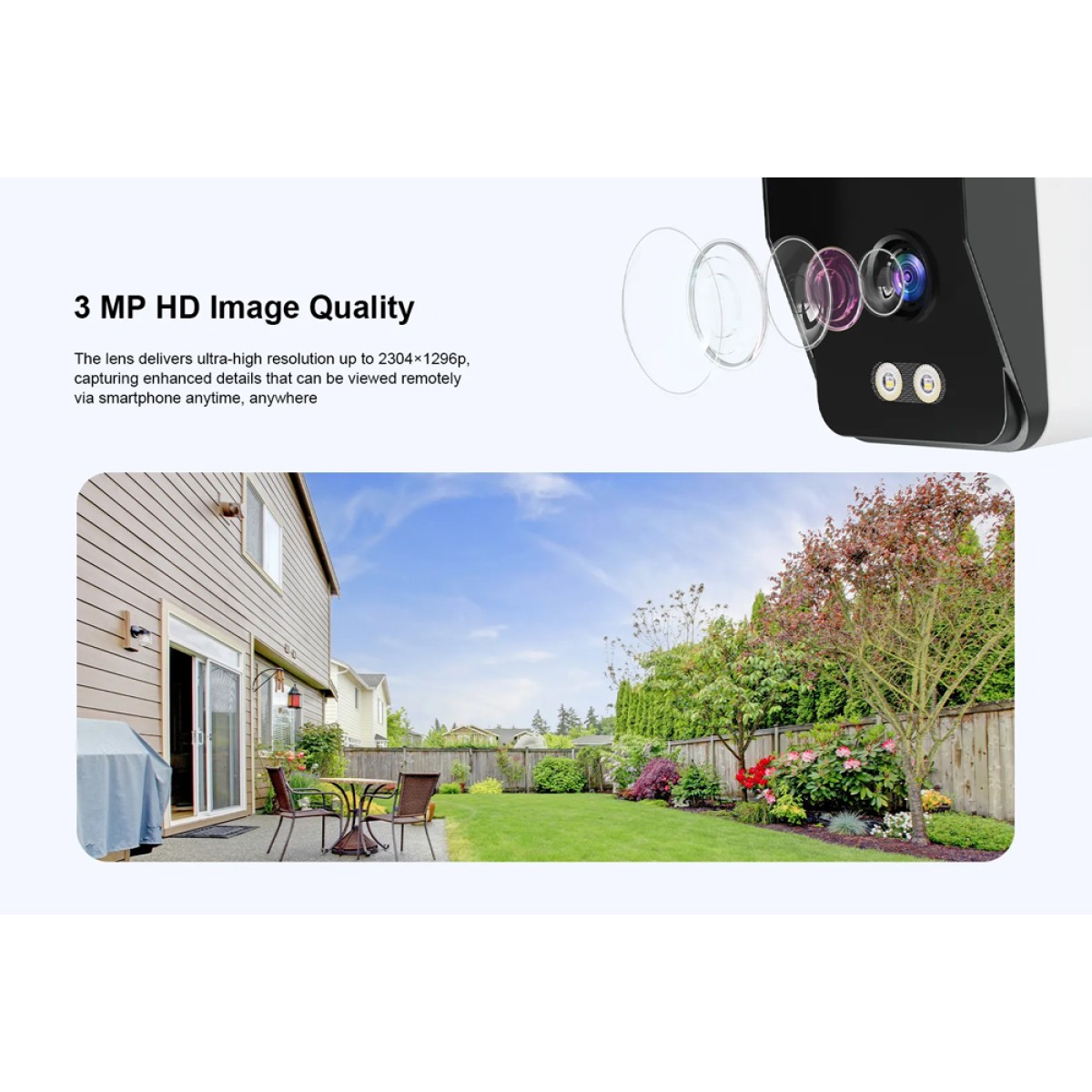VSTARCAM smart κάμερα TS3, 3MP, WiFi, SD, IP66