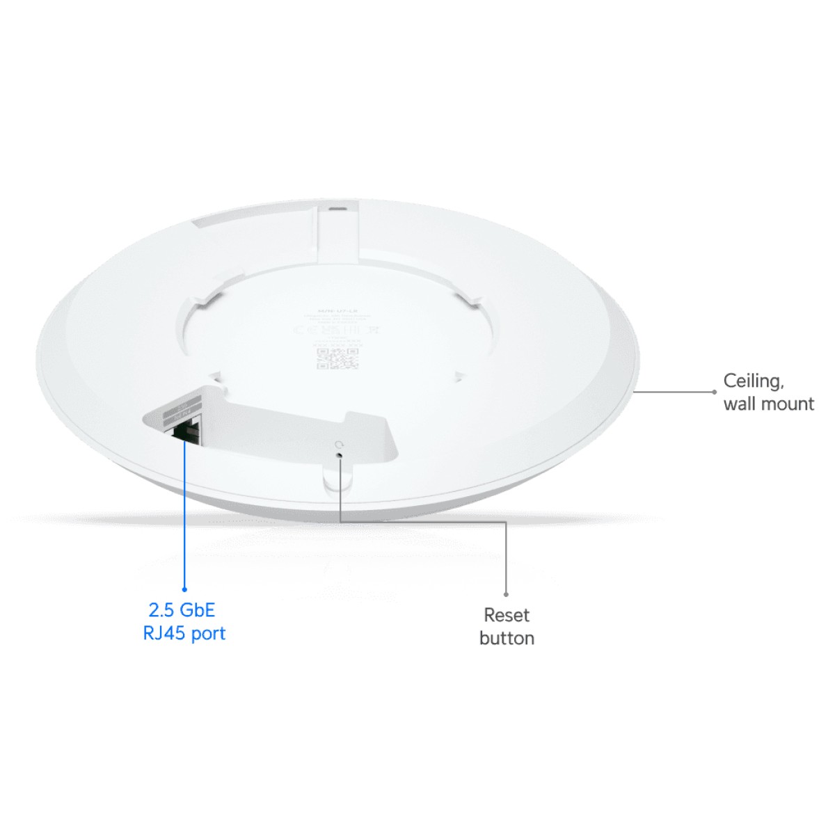 UBIQUITI Access Point UniFi U7 Long-Range, WiFi 7, Dual band, PoE