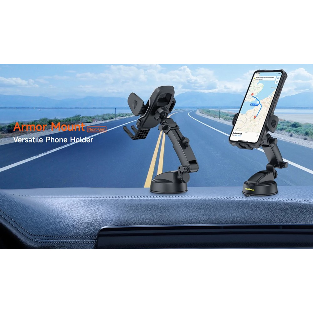 ULEFONE βάση smartphone αυτοκινήτου UAN15 για ταμπλό, 58-100mm x 120mm, μαύρη