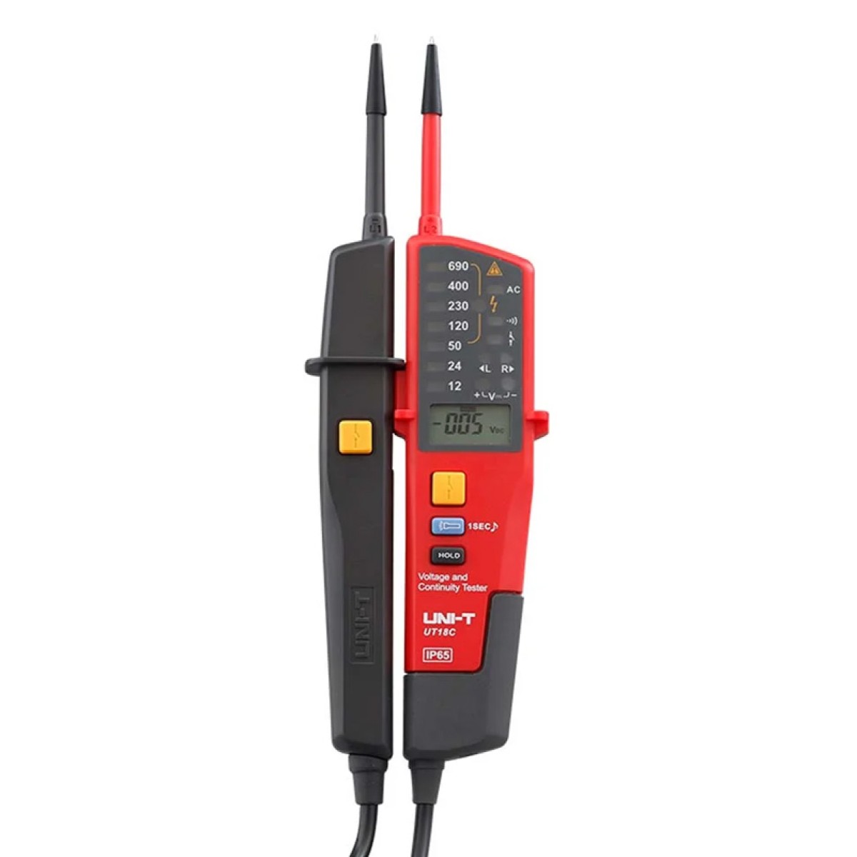 UNI-T μετρητής τάσης AC/DC UT18C, 12V έως 690V, IP65