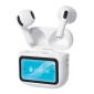 CELEBRAT earphones με θήκη φόρτισης W76, True Wireless, 13mm, 25/300mAh, λευκά