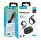 CELEBRAT earphones με θήκη φόρτισης W77, OWS, 12mm, 40/400mAh, μαύρα