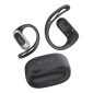 CELEBRAT earphones με θήκη φόρτισης W77, OWS, 12mm, 40/400mAh, μαύρα
