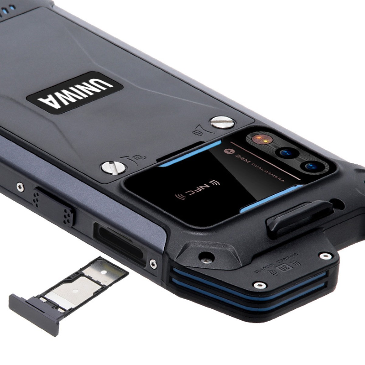 UNIWA smartphone W888, 6.3" HD+, 4/64GB, ηχείο 2W, Atex Zone 2, IP68, μαύρο