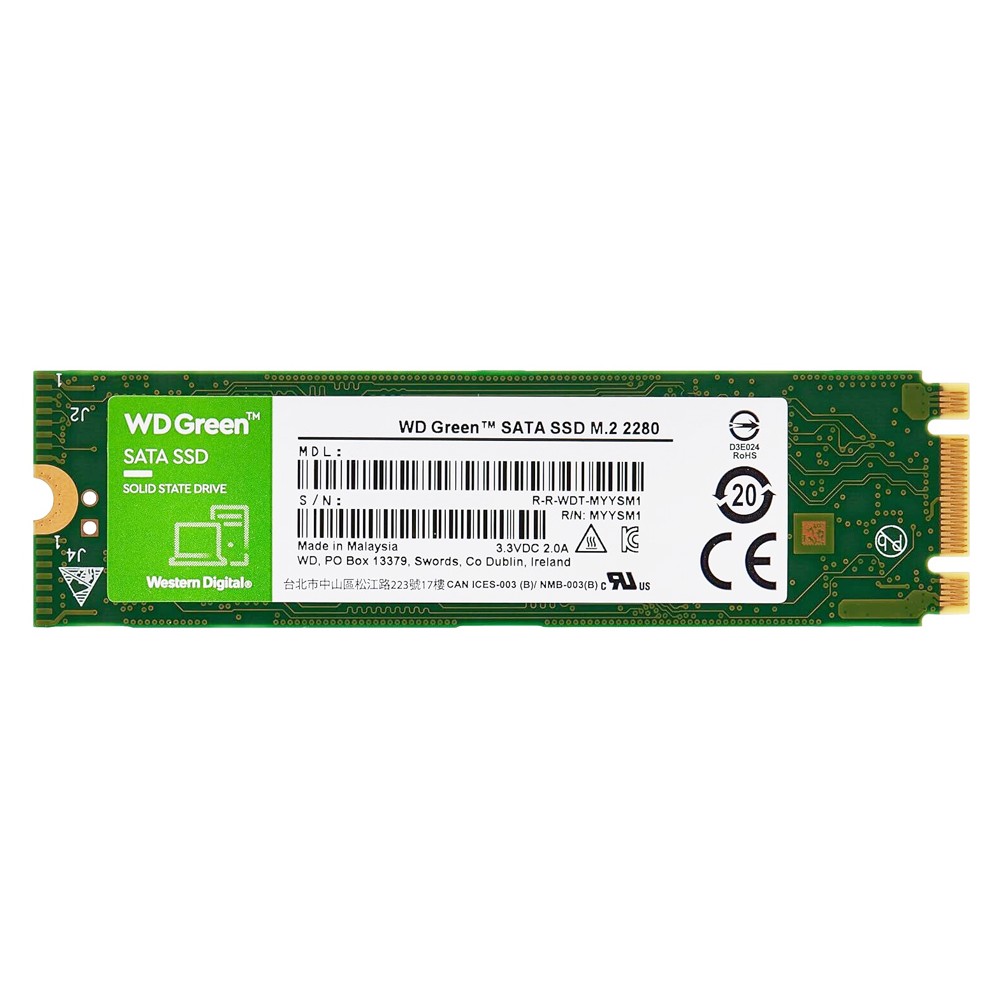 WD M.2 SATA III SSD Green WDS240G3G0B, 240GB, 545MBps, Factory Recertified
