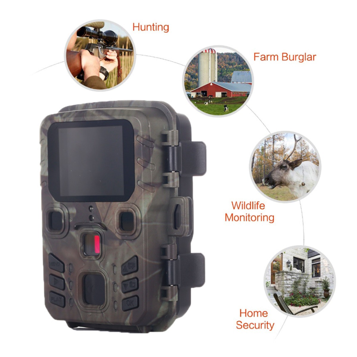 SUNTEK κάμερα για κυνηγούς WIFI301, PIR, 20MP, Full HD, WiFi, BT, IP65