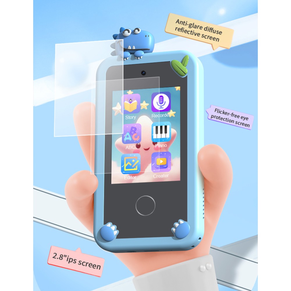 WOWKIDS παιδικό smartphone με κάμερα P1 Plus, 2.8" οθόνη αφής, μωβ