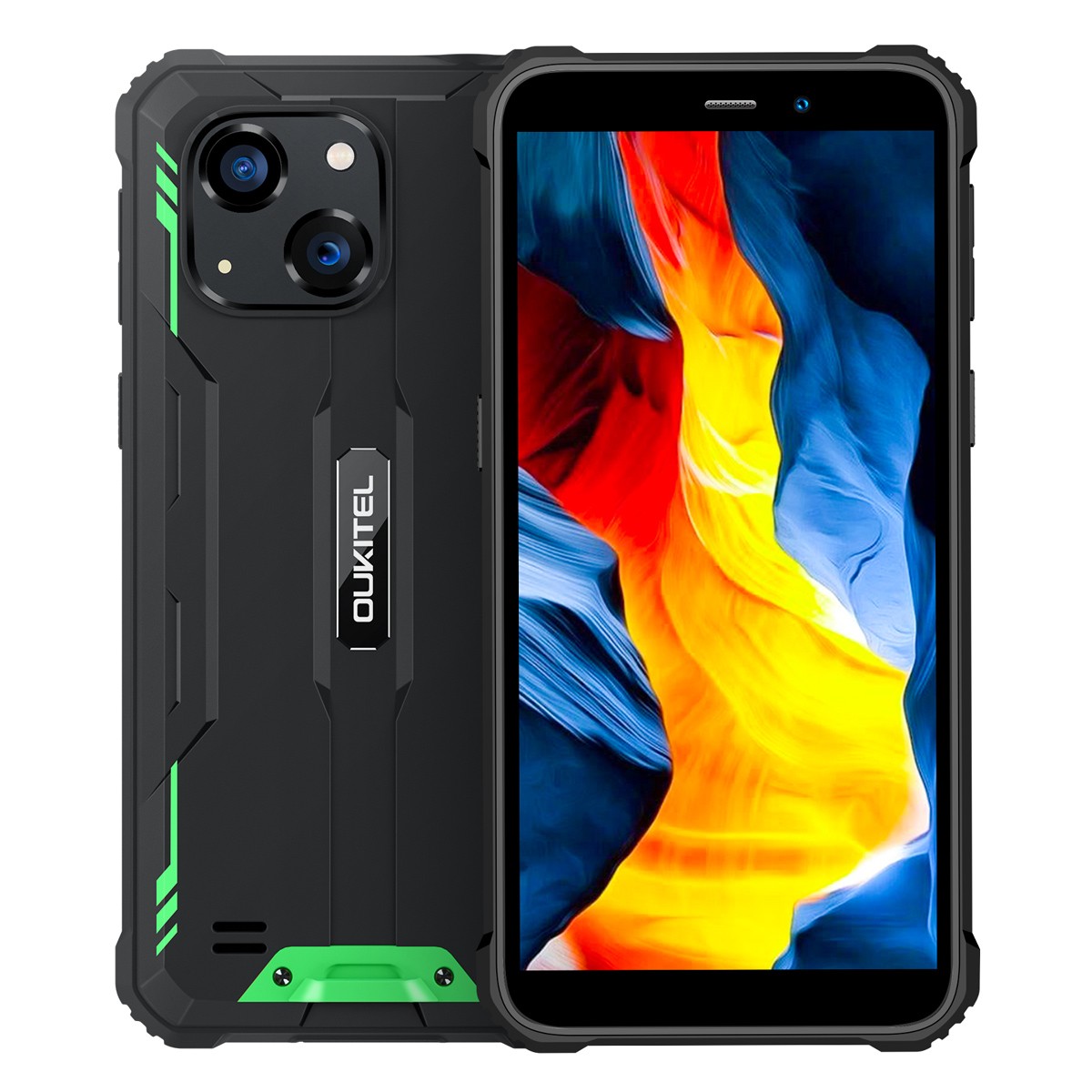 OUKITEL smartphone WP32, 6", 4/128GB, 6300mAh, IP68/IP69K/MIL-STD-810H, πράσινο
