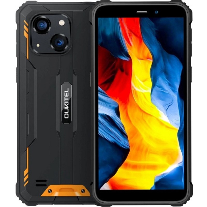 OUKITEL smartphone WP32, 6", 4/128GB, 6300mAh, IP68/IP69K/MIL-STD-810H, πορτοκαλί