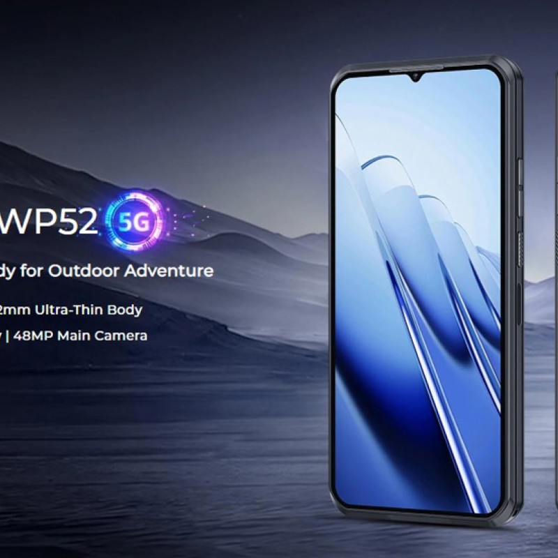 OUKITEL smartphone WP52, 6.6", 4/256GB, 5G, 6500mAh, IP68/IP69K, μαύρο