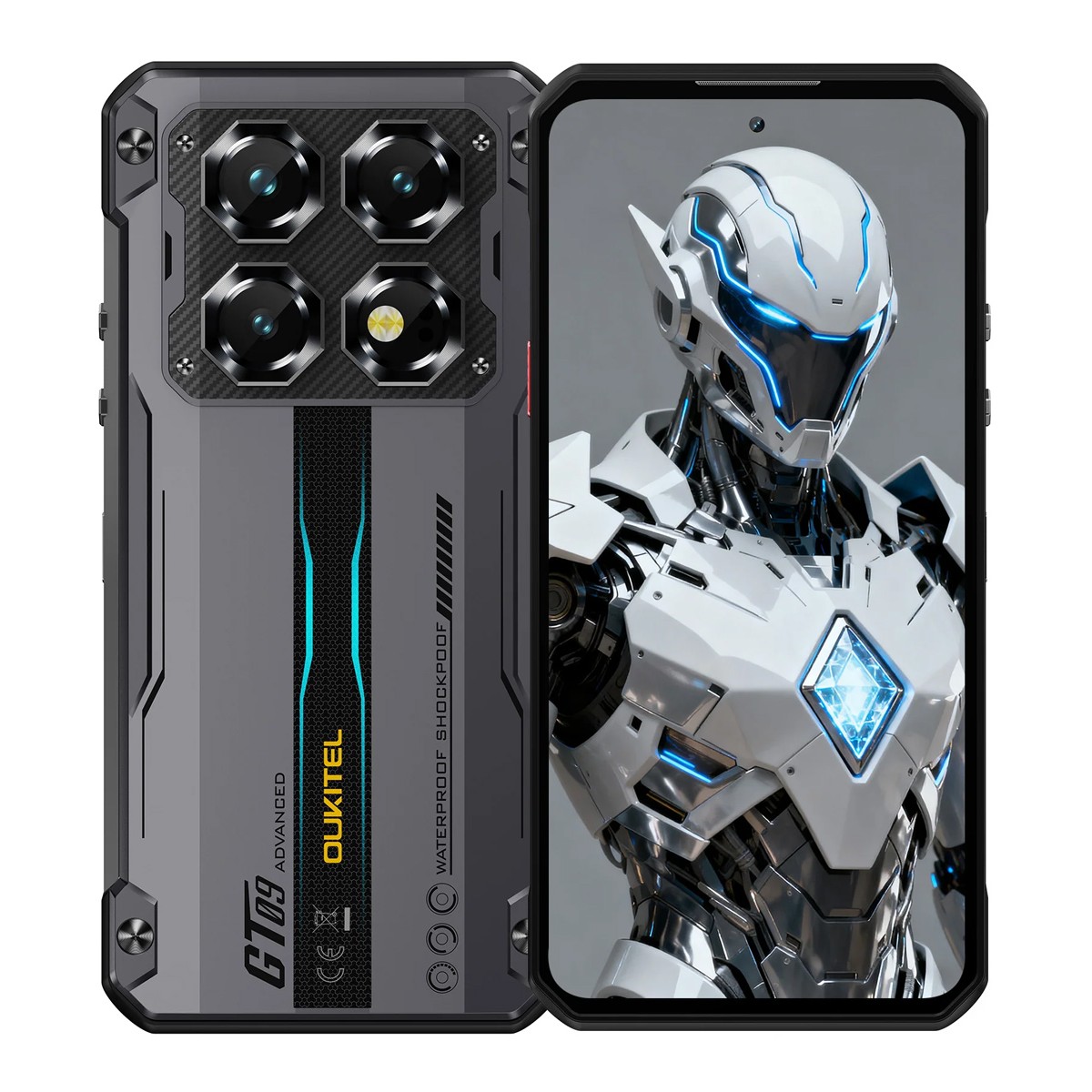 OUKITEL smartphone WP60, 7.2", 8/256GB, 5G, 10000mAh, IP68/IP69K/MIL-STD-810H, μαύρο