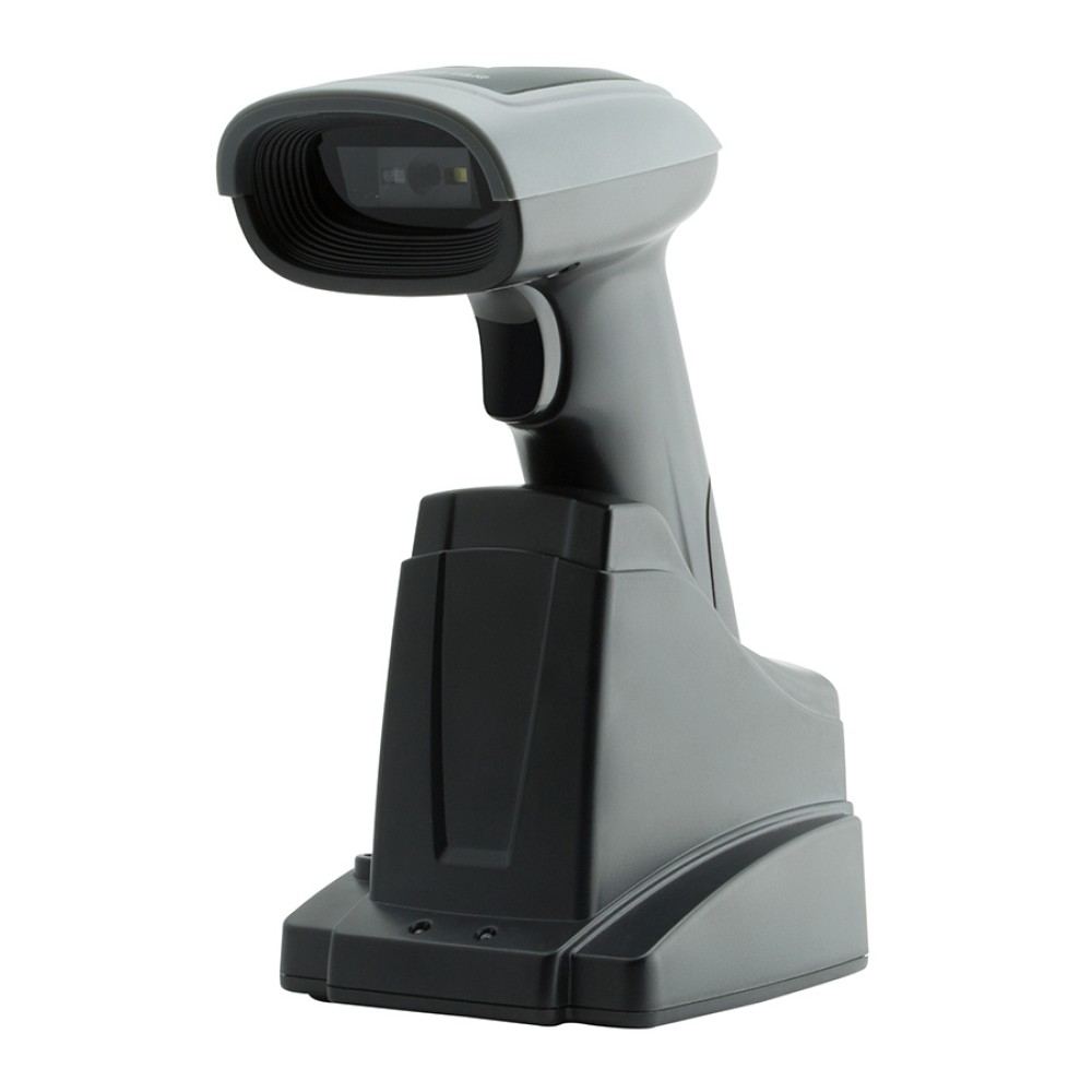 GTCODESTAR barcode scanner X-1901B με βάση, 1D & 2D, ενσύρματο & ασύρματο, Bluetooth, 2000mAh, μαύρο