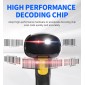 GTCODESTAR barcode scanner X-760H, 1D & 2D, ενσύρματο, μαύρο
