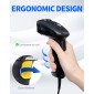 GTCODESTAR barcode scanner X-760H, 1D & 2D, ενσύρματο, μαύρο