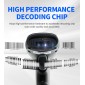 GTCODESTAR barcode scanner X-9701B, 1D & 2D, ενσύρματο & ασύρματο, Bluetooth, 2000mAh, μαύρο
