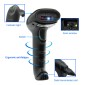 GTCODESTAR barcode scanner X-9701B, 1D & 2D, ενσύρματο & ασύρματο, Bluetooth, 2000mAh, μαύρο
