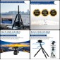 FOTOPRO τρίποδο φωτογράφισης X-go Gecko E2, πτυσσόμενο έως 146.1cm, έως 8kg, μαύρο