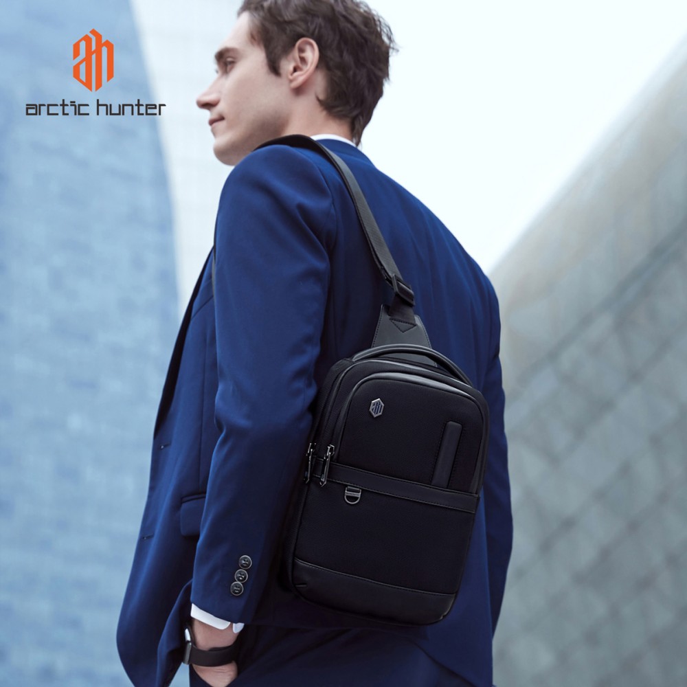 ARCTIC HUNTER τσάντα Crossbody XB00678, 5.8L, μαύρη