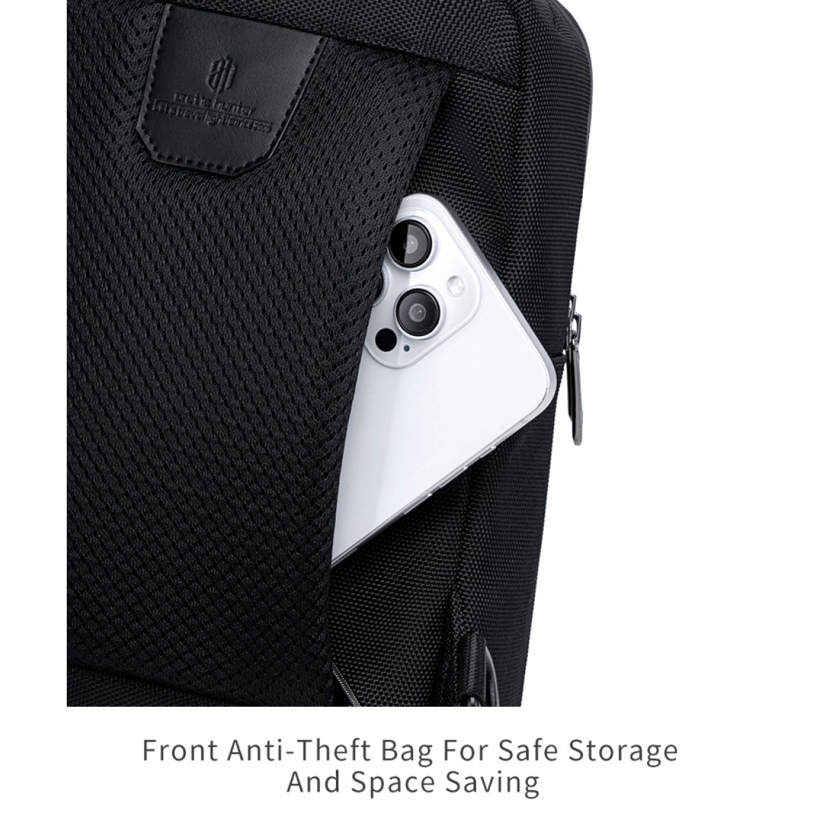 ARCTIC HUNTER τσάντα Crossbody XB00678, 5.8L, μαύρη